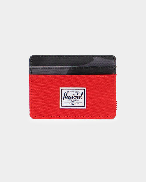 Herschel Bag Co Charlie RFID Card-Holder Red/Camo