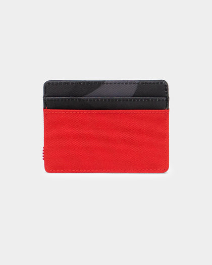 Herschel Bag Co Charlie RFID Card-Holder Red/Camo