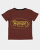 Honor The Gift Kids' Holiday Smoked Striped T-Shirt Terra Cotta