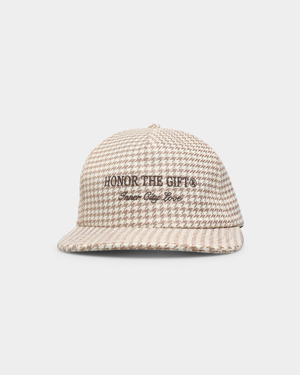 Honor The Gift D-Holiday Houndstooth Strapback Cream