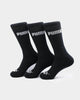 Puma Unisex 3 PK Cushioned Crew Sock Black