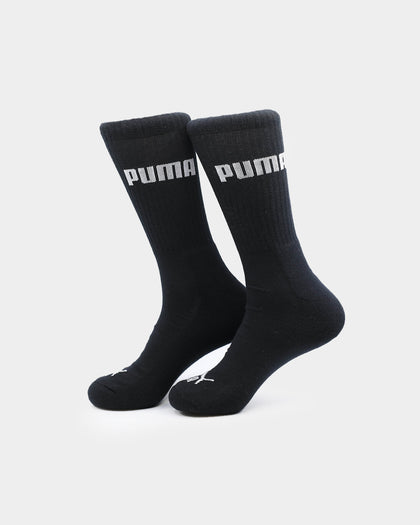 Puma Unisex 3 PK Cushioned Crew Sock Black