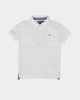 Tommy Hilfiger Kid's Tommy Short Sleeve Polo Shirt Bright White