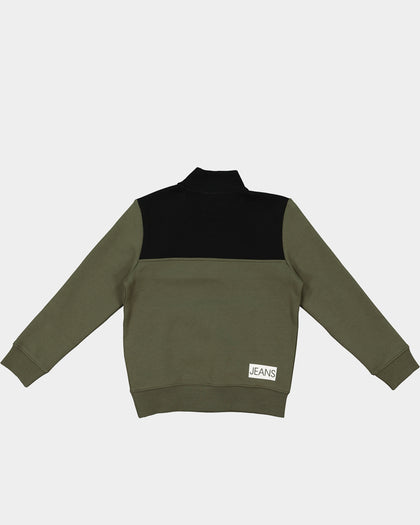 Calvin Klein Kids' Zip-Up Sweat Pant Set Grape Leaf