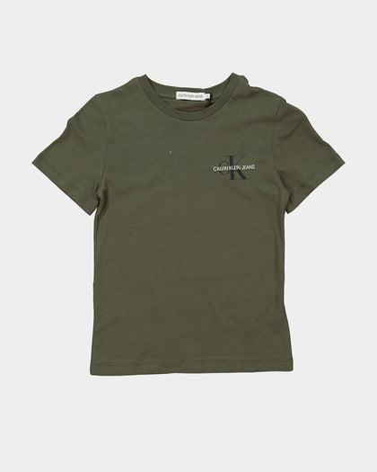 Calvin Klein Kids' Chest Monogram T-Shirt Grape Leaf