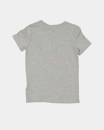 Calvin Klein Kids' Micro Flock Logo Fitted T-Shirt Light Grey Heather