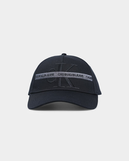 Calvin Klein Monogram Cotton Tape Snapback Black