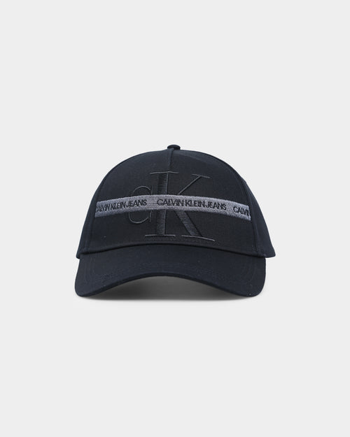 Calvin Klein Monogram Cotton Tape Snapback Black