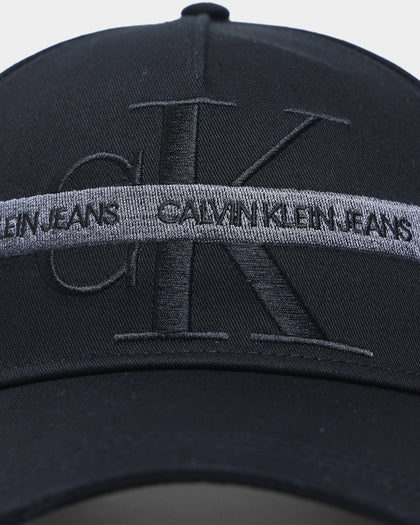 Calvin Klein Monogram Cotton Tape Snapback Black