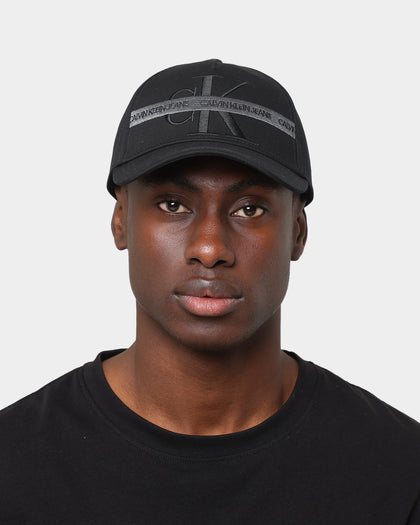 Calvin Klein Monogram Cotton Tape Snapback Black