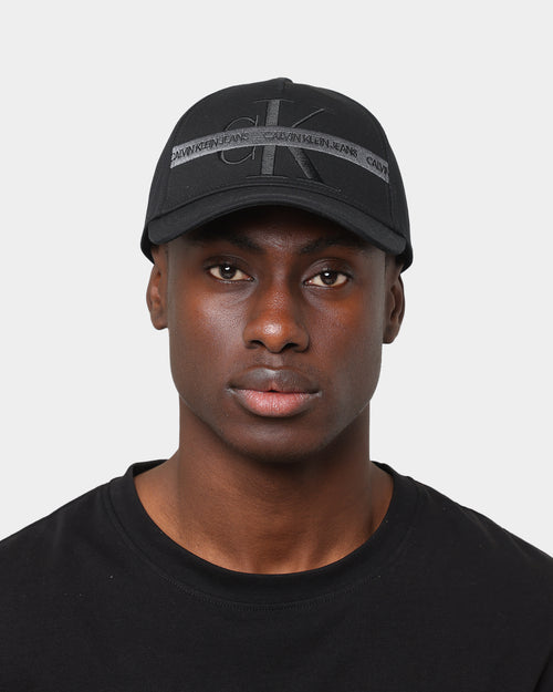 Calvin Klein Monogram Cotton Tape Snapback Black