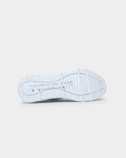 Calvin Klein Runner Lace Up Sneaker Snap Triple White