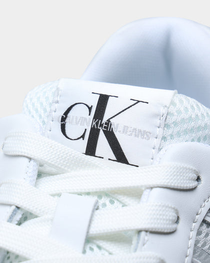 Calvin Klein Runner Lace Up Sneaker Snap Triple White