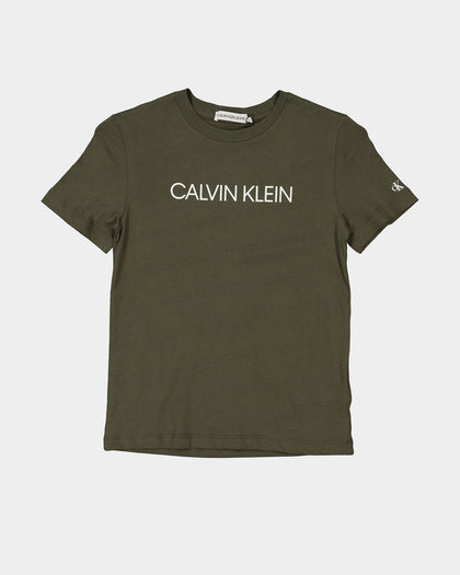 Calvin Klein Kids' Institutional T-Shirt Grape Leaf
