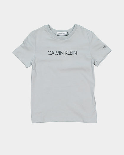 Calvin Klein Kids' Institutional T-Shirt Grey Dew
