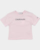 Calvin Klein Kids' Institutional Logo Boxy T-Shirt Sweetest Pink