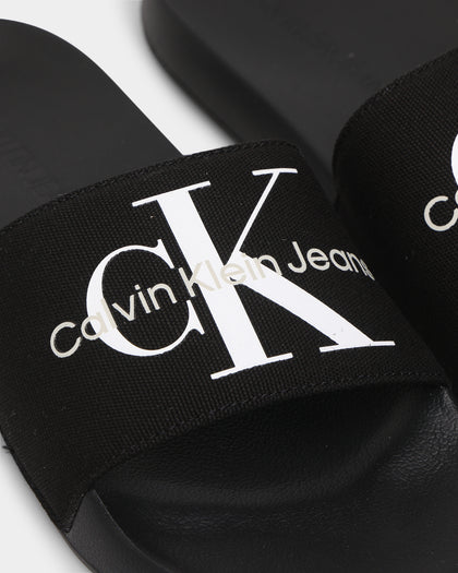 Calvin Klein Monogram Slides Black