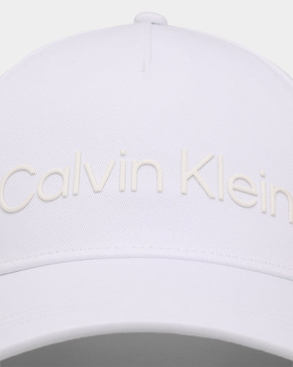 Calvin Klein Technical Logo Baseball Cap Bright White