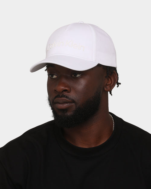 Calvin Klein Technical Logo Baseball Cap Bright White