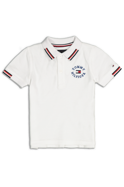Tommy Jeans Kids Badge Polo White