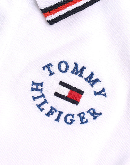 Tommy Jeans Kids Badge Polo White