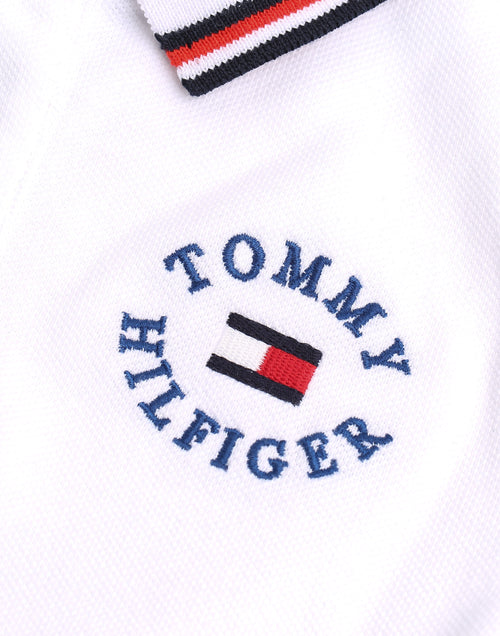 Tommy Jeans Kids Badge Polo White