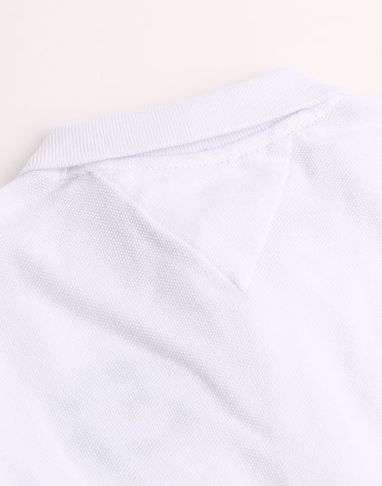 Tommy Jeans Kids Badge Polo White