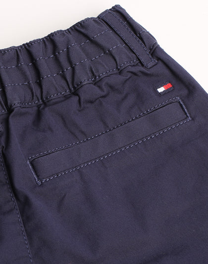 Tommy Jeans Kids Hilfiger Tape Chino Short Black Iris