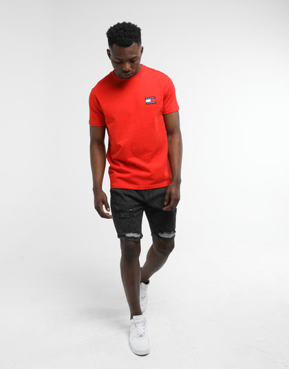 Tommy Jeans TJM Tommy Badge Tee Flame Scarlet