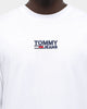 Tommy Jeans Men's TJM Corp Long sleeve T-Shirt Classic White