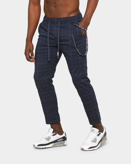 Tommy Jeans Men's TJM Scanton Check Trackpant Twilight Navy