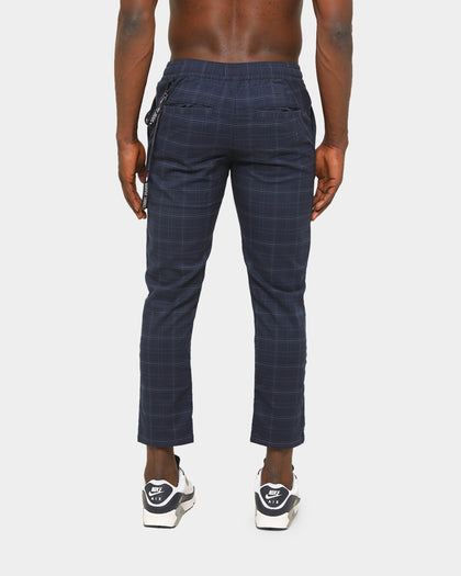Tommy Jeans Men's TJM Scanton Check Trackpant Twilight Navy