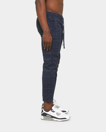 Tommy Jeans Men's TJM Scanton Check Trackpant Twilight Navy