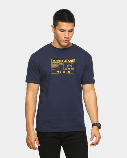 Tommy Jeans TJM Gold Embroidery Logo T-Shirt Twilight Navy