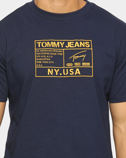 Tommy Jeans TJM Gold Embroidery Logo T-Shirt Twilight Navy