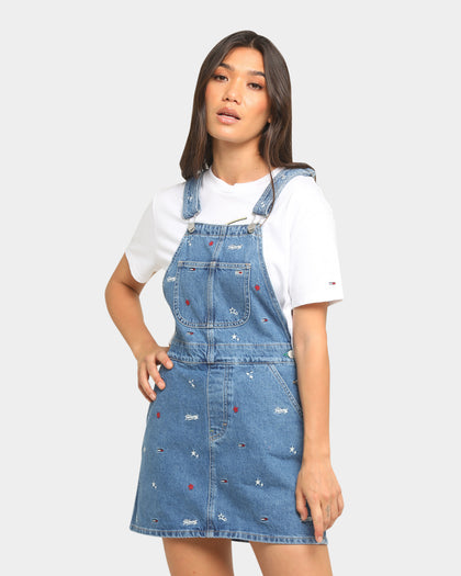 Tommy Jeans Women's Classic Dungaree Dress Star Critter