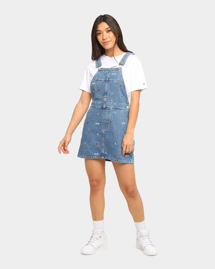 Tommy Jeans Women's Classic Dungaree Dress Star Critter