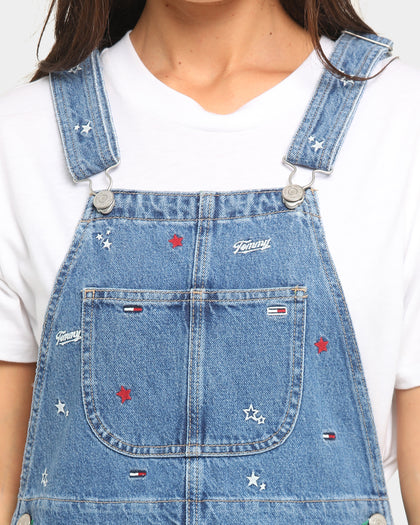 Tommy Jeans Women's Classic Dungaree Dress Star Critter
