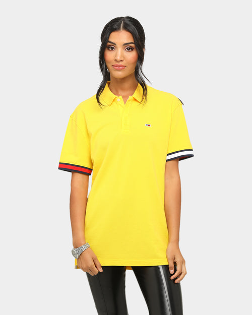 Tommy Jeans TJM Branded Sleeve Polo Star Fruit Yellow
