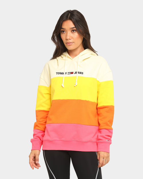 Tommy Jeans Women's TJW Colourblock Hoodie Glamour Pink