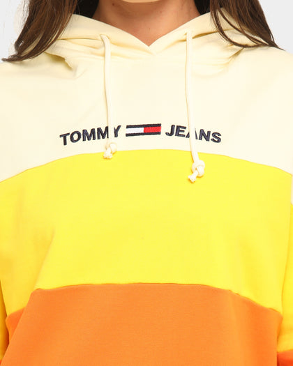 Tommy Jeans Women's TJW Colourblock Hoodie Glamour Pink