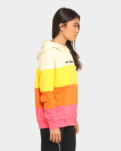 Tommy Jeans Women's TJW Colourblock Hoodie Glamour Pink