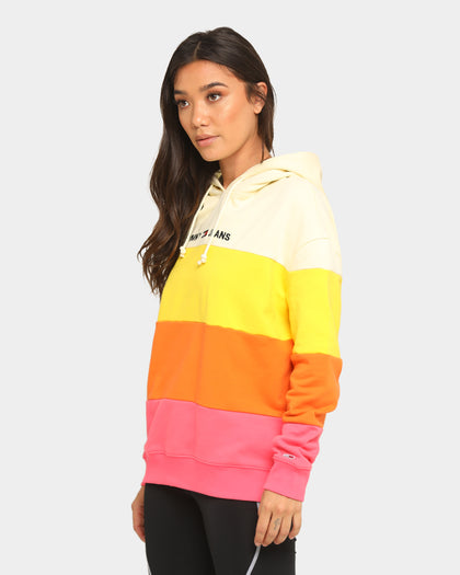 Tommy Jeans Women's TJW Colourblock Hoodie Glamour Pink