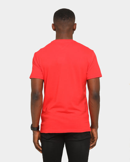 Tommy Jeans Pieced Band Logo T-Shirt Crimson
