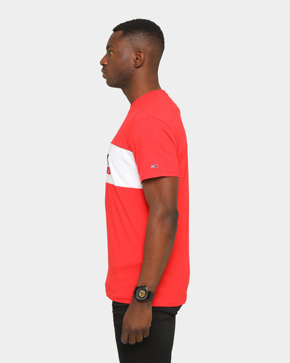 Tommy Jeans Pieced Band Logo T-Shirt Crimson