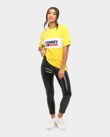 Tommy Jeans TJM Pieced Band Logo T-Shirt Star Fruit Yellow