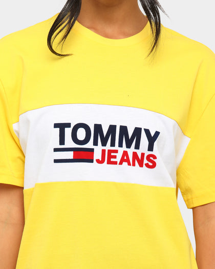 Tommy Jeans TJM Pieced Band Logo T-Shirt Star Fruit Yellow