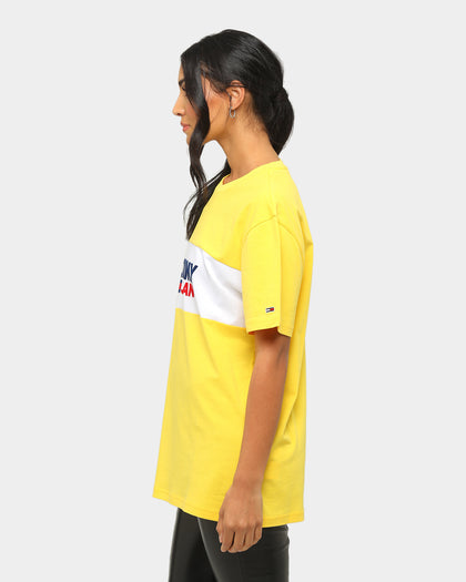 Tommy Jeans TJM Pieced Band Logo T-Shirt Star Fruit Yellow
