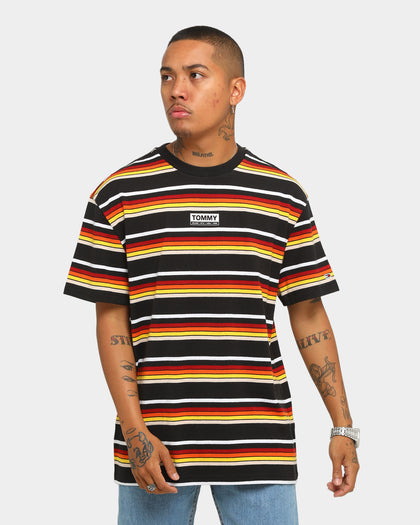 Tommy Jeans TJM Yarn Dye Stripe T-Shirt Smooth Black/Multi
