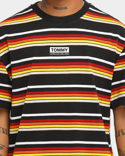 Tommy Jeans TJM Yarn Dye Stripe T-Shirt Smooth Black/Multi